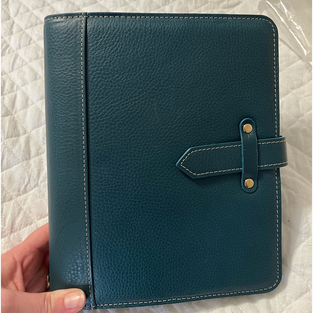 Franklin covey Classic size Vintage Aurora Blue Mirage